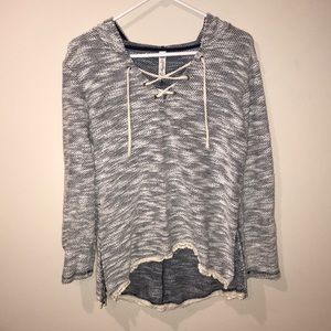 Navy blue and white American Rag hoodie